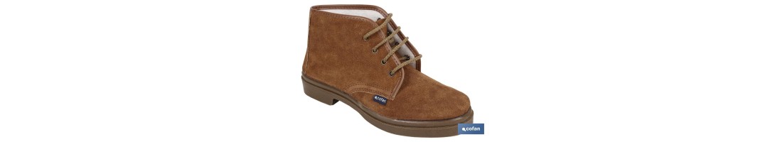 Bota de Serraje | Con Cordones | Modelo Delta | Bota de Trabajo | Suelo de Caucho
