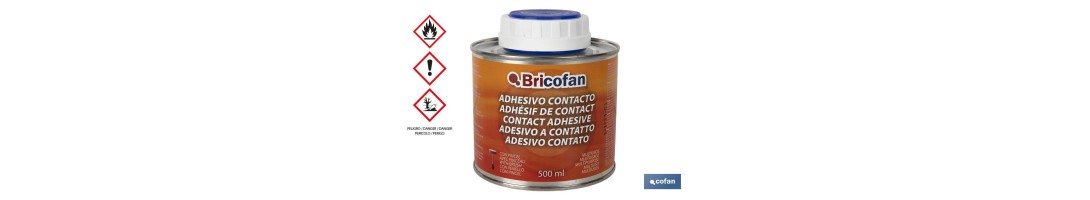 Adhesivo de Contacto Bricofan 500 ml | Pegamento universal multiusos