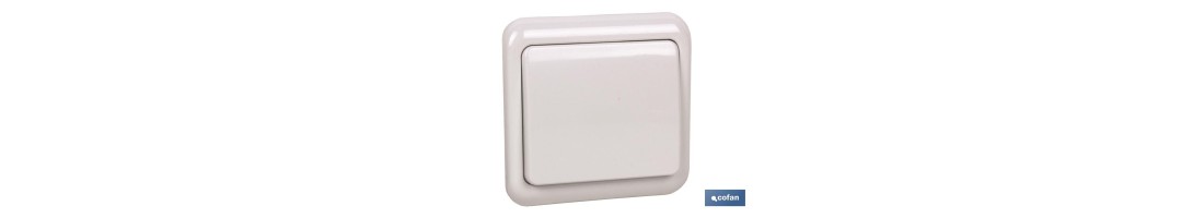 Conmutador de cruzamiento de empotrar | Modelo Pacific | 10 A - 250 V |Color blanco