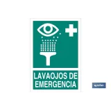 Lavaojos de Emergencia Pictograma + Texto