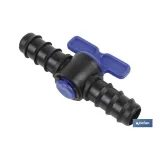 Válvula de riego en color negro | Apto para manguera y nebulizador