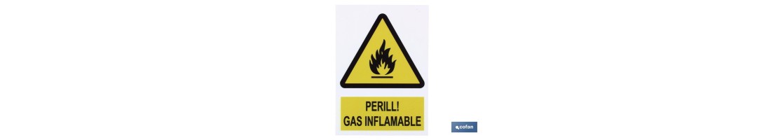 Perill gas inflamable
