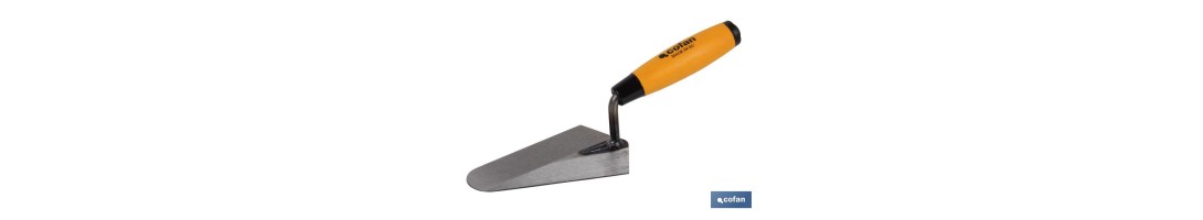 Paleta forjada modelo Madrid | Varias medidas de longitud | Para la construcción | Mango de goma