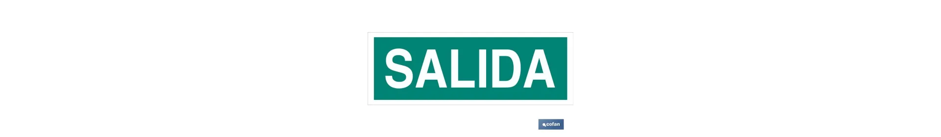 Señal Salida 400x100mm
