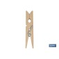 Pinzas de Madera | Pack de 24 Unidades | Primera Calidad | Medida 7 cm de Longitud | Pinzas Multiusos