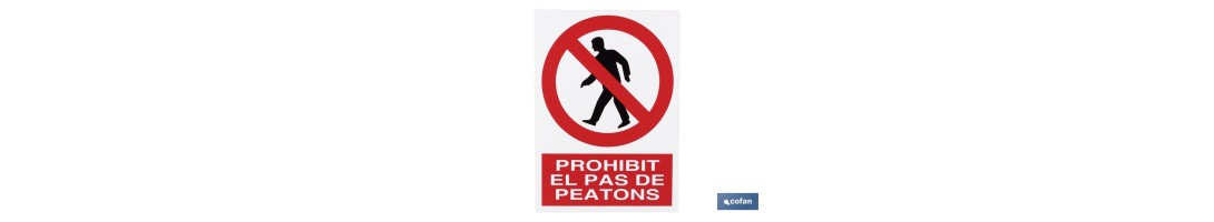 Prohibit pas a peatons