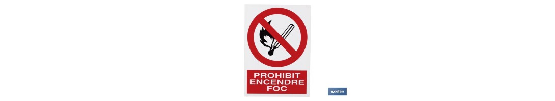 Prohibit encendre foc