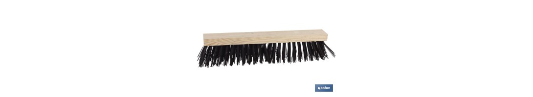 Cepillo barrendero extra | Ancho de 52 cm | Barrendero con fibras de pvc