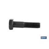 Tornillo con cabeza hexagonal DIN-931 | Rosca parical 1/2 | Clase 12,9 negro | Métricas desde M-6 hasta M-16