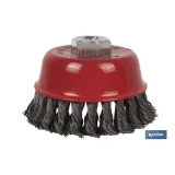 Cepillo Alambre Copa Trenzado M14 Acero
