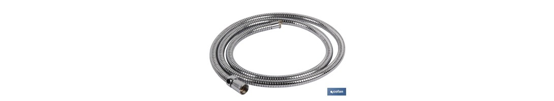 Flexo de Ducha Inoxidable Extensible | Medidas  1,75 / 2,2m | Rosca 1/2