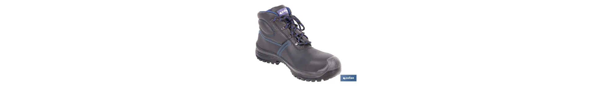 Bota de Piel | Color Negro | Seguridad S3 | Modelo Iskur | Puntera de Carbono Light