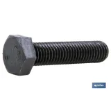 Tornillo con cabeza hexagonal Whitworth (UNC) DIN-933 | Rosca tota | Clase 8.8 negro | Medidas desde 1/4 hasta 1