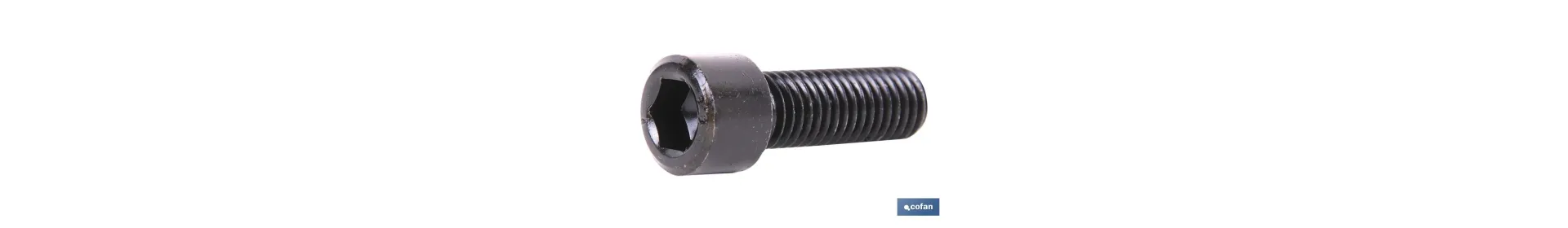 Tornillo allen DIN 912 | Cabeza cilindrica con hexágono | Clase 8.8 negro | Medidas desde M-4 hasta M-24
