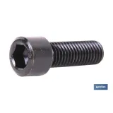 Tornillo allen DIN 912 | Cabeza cilindrica con hexágono | Clase 8.8 negro | Medidas desde M-4 hasta M-24