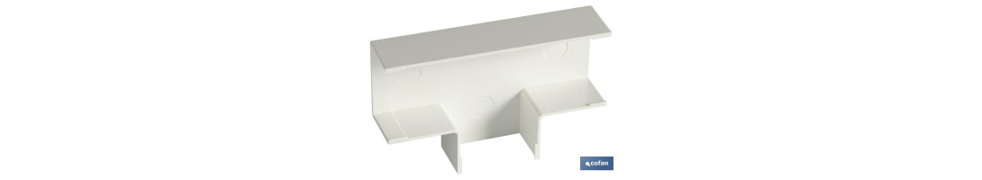 Derivación en T para minicanal eléctrico | Varias medidas | Grado IP 40