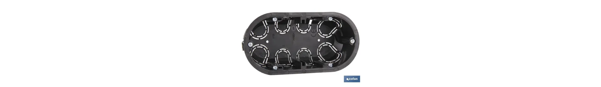 Caja de Mecanismos de Empotrar en Tabique Hueco | para Dos Elementos