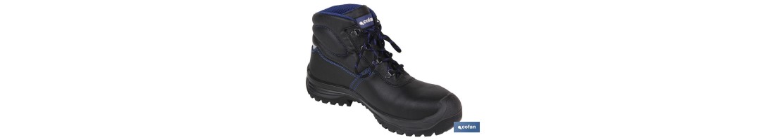 Bota de Piel | Color Negro | Seguridad S3 | Modelo Iskur | Puntera de Carbono Light