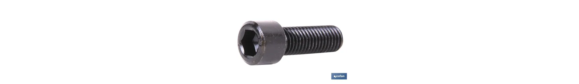 Tornillo Allen DIN 912 | Cabeza cilindrica con hexágono | Clase 12,9 negro | Medidas desde M-4 hasta M-18