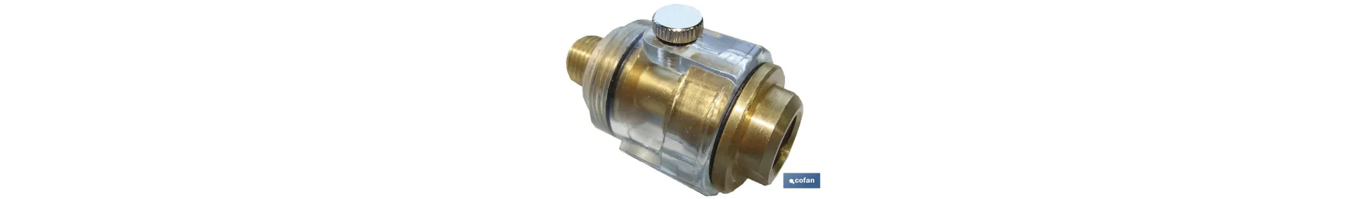 Filtro Lubricante para Engrase Herramientas Neumáticas con Rosca 1/4
