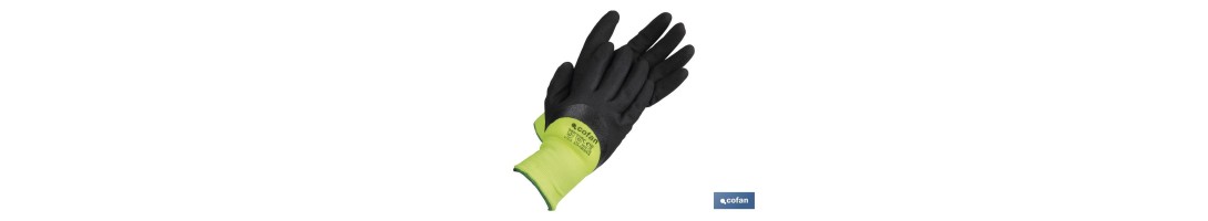 Guantes impregnados en nitrilo con espuma protectora contra el frío | Ideales para actividades a baja temperatura