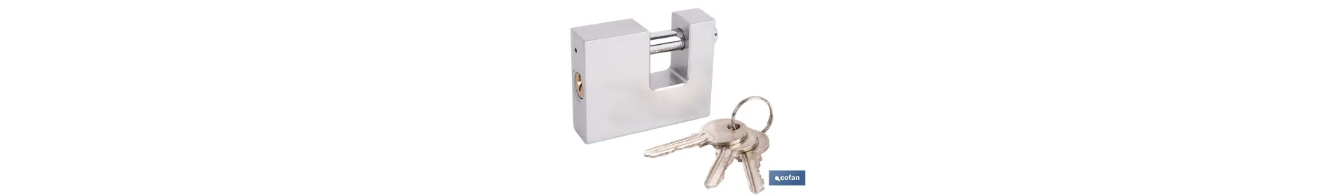 Candado Antipalanca Quality Plus de Acero Macizo Cromado | Sistema de