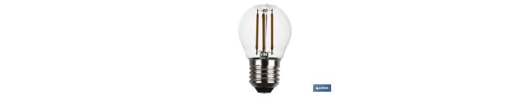 Bombilla Led Esférica Filamento E27