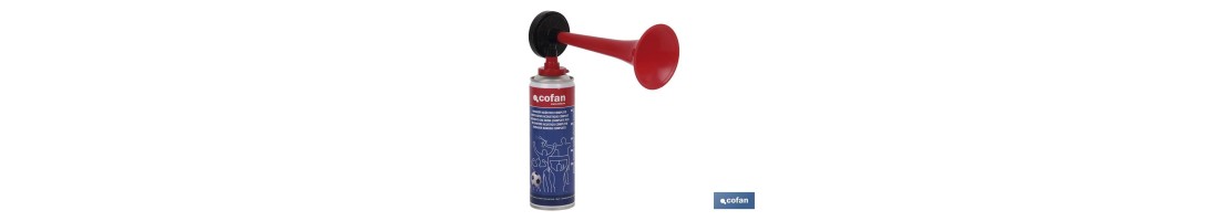 Bocina de aire comprimido | Contenido de 300 ml | Ideal para eventos deportivos o señalización acústica