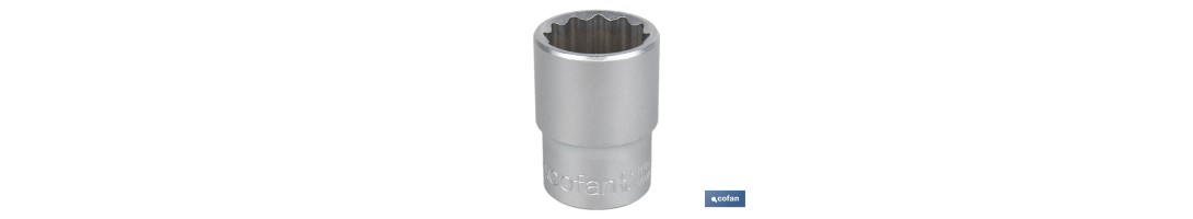 LLave de Vaso métrico 1/2 | 24 caras | Medidas desde 8 a 32 mm