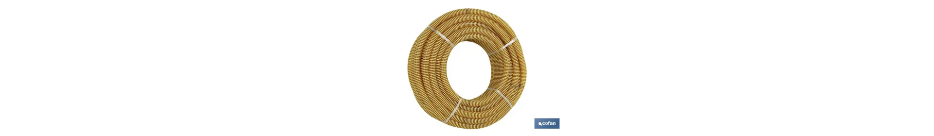 Cofan Rollo de Tubo en Espiral | Color Amarillo | Diferentes