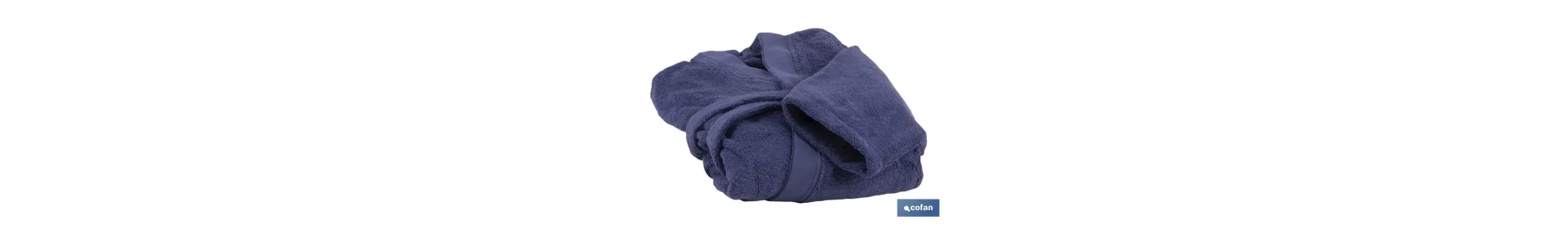 Albornoz | Modelo Marín | Color Azul Marino | 100% Algodón | Gramaje 500g/m² | Varias Tallas
