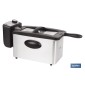 Freidora Eléctrica | Modelo Riaza | Fabricada en Acero Inoxidable cepillado | 2000 W | Capacidad 3 L