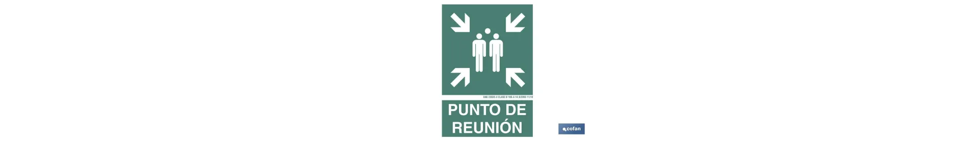 Punto de Reunión Pictograma + Texto — Ferretería César Ferretería