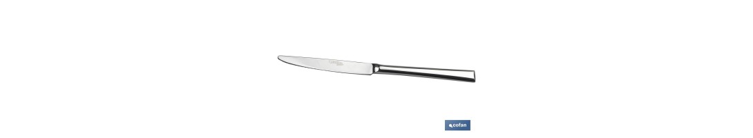 Cuchillo de mesa | Modelo Bari | Fabricado en Acero Inox 18/0 | Blíster o Pack