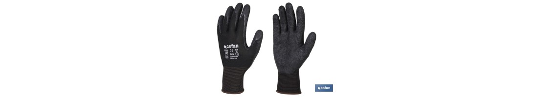 Guantes con soporte de poliéster | Impregnados en látex | Apto para múltiples procesos | Seguros y cómodos