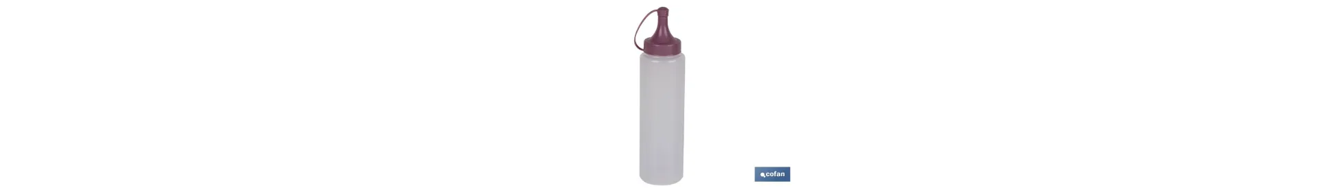 Botella aceitera | Modelo Albahaca | Botella para Salsas o Aceites| Botella Exprimible | Color rosa palo