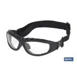 Gafas de seguridad acolchadas | Protección 4 en 1 | Lentes con recubrimiento duro