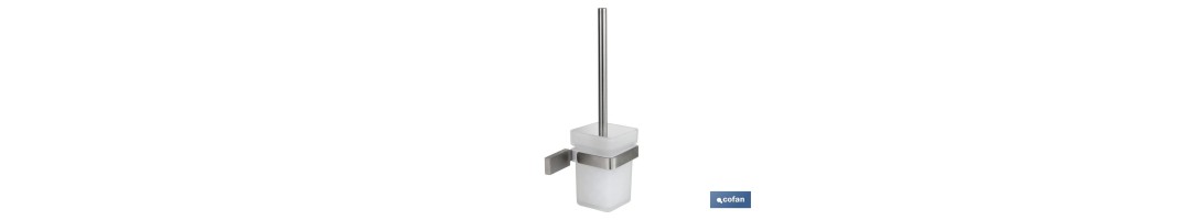 Escobillero para Baño | Modelo Madeira | En Acero Inoxidable 304 Satinado