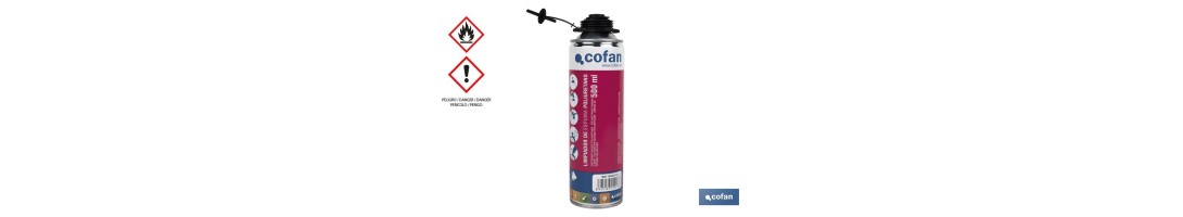 Limpiador de Espuma de Poliuretano | Aerosol 500 ml | Libre de CFC