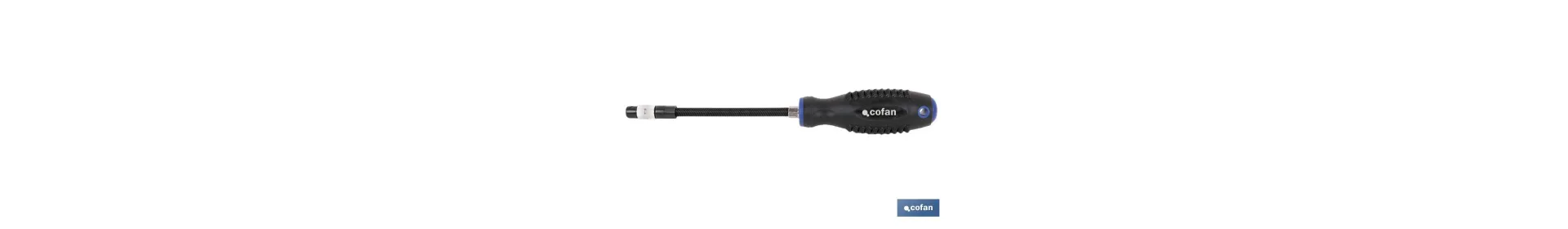 Destornillador flexible para puntas de 1/4 | Modelo Comfort plus | Con acople rápido de puntas de 1/4