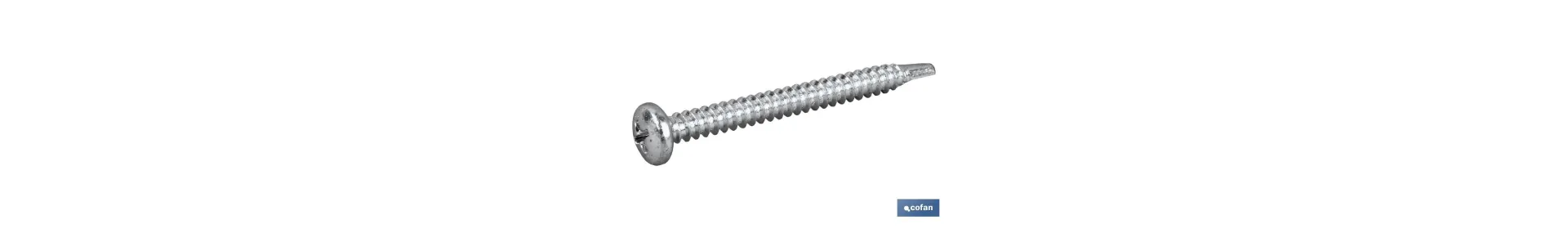 Tornillo Autotaladrante Cabeza Cilíndrica Phillips Zincado