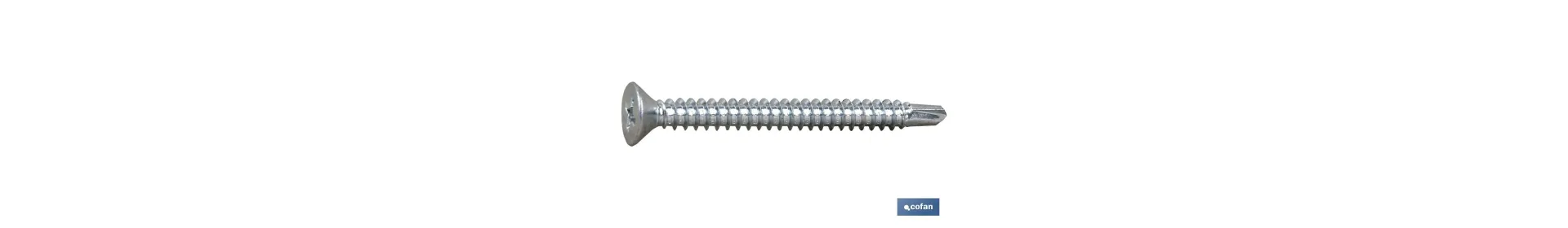 Tornillo Autotaladrante Cabeza Avellanada Phillips Zincado