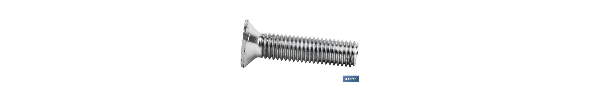 Tornillos Cabeza Avellanada Ranurada Zincado