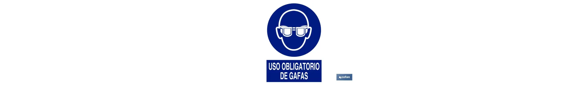 Uso obligatorio de gafas