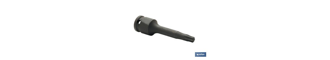 Vaso de impacto Torx de 1/4 | Modelo Macho | Disponible en varias medidas