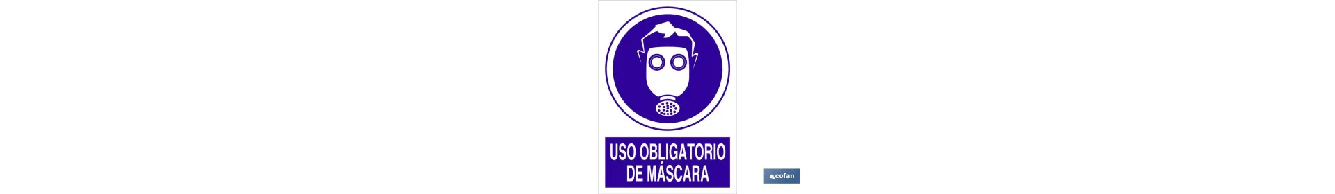 Uso obligatorio de máscara