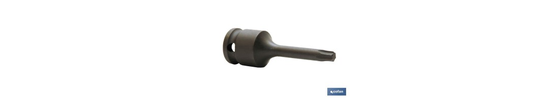 Vaso de impacto Torx de 3/8 | Modelo Macho | Disponible en varias medidas