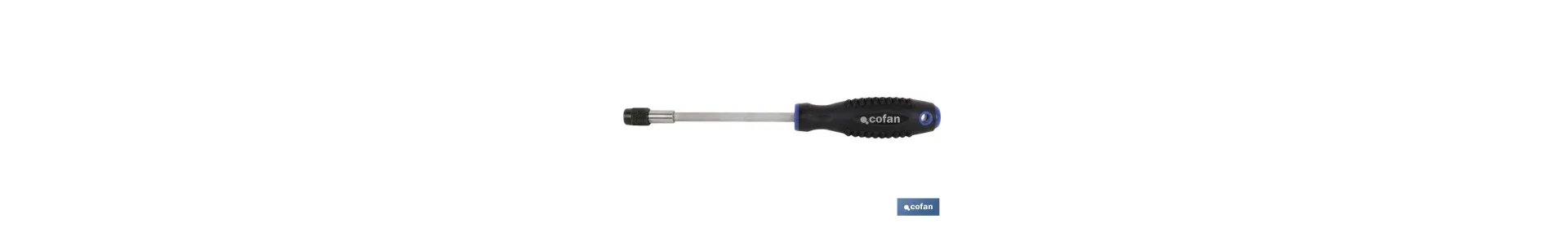 Destornillador rígido para puntas de 1/4 | Modelo Comfort plus | Con acople rápido de puntas de 1/4