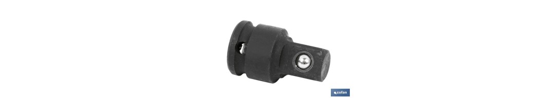 Adaptador de impacto 1/2 a 3/8| Con cuadradillo macho 3/8 y hembra de 1/2  | Fabricado especial para herramientas de impacto