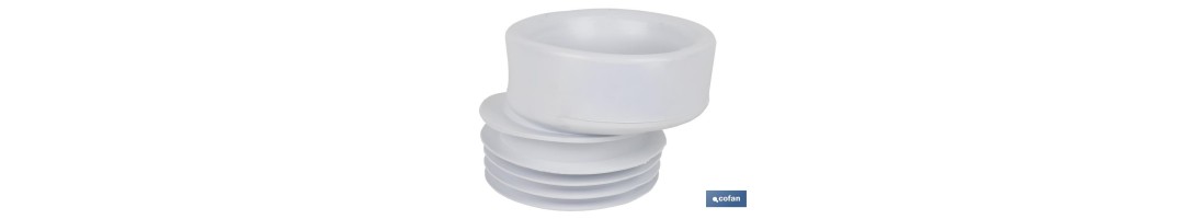 Manguito de Conexión | Excéntrica para Inodoro | Salida de Ø110 mm | Fabricado de EVA